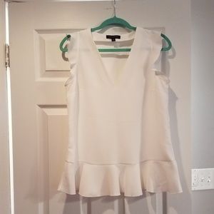 Banana Republic Flowy White Top